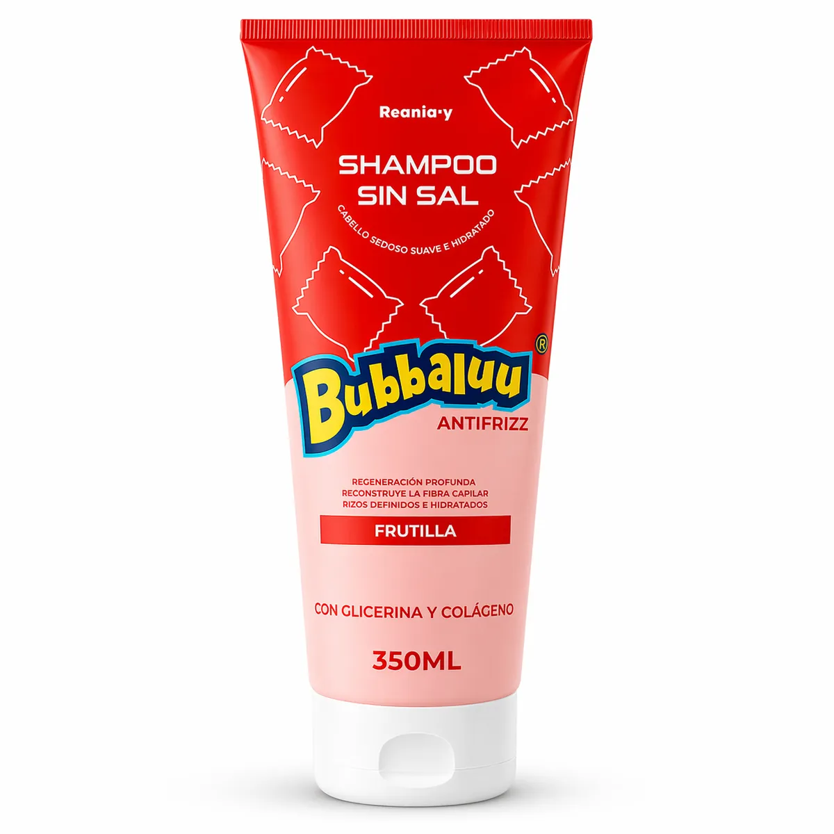 Shampoo Bubbaluu sin sal Bubbaluu Frutilla 350ml
