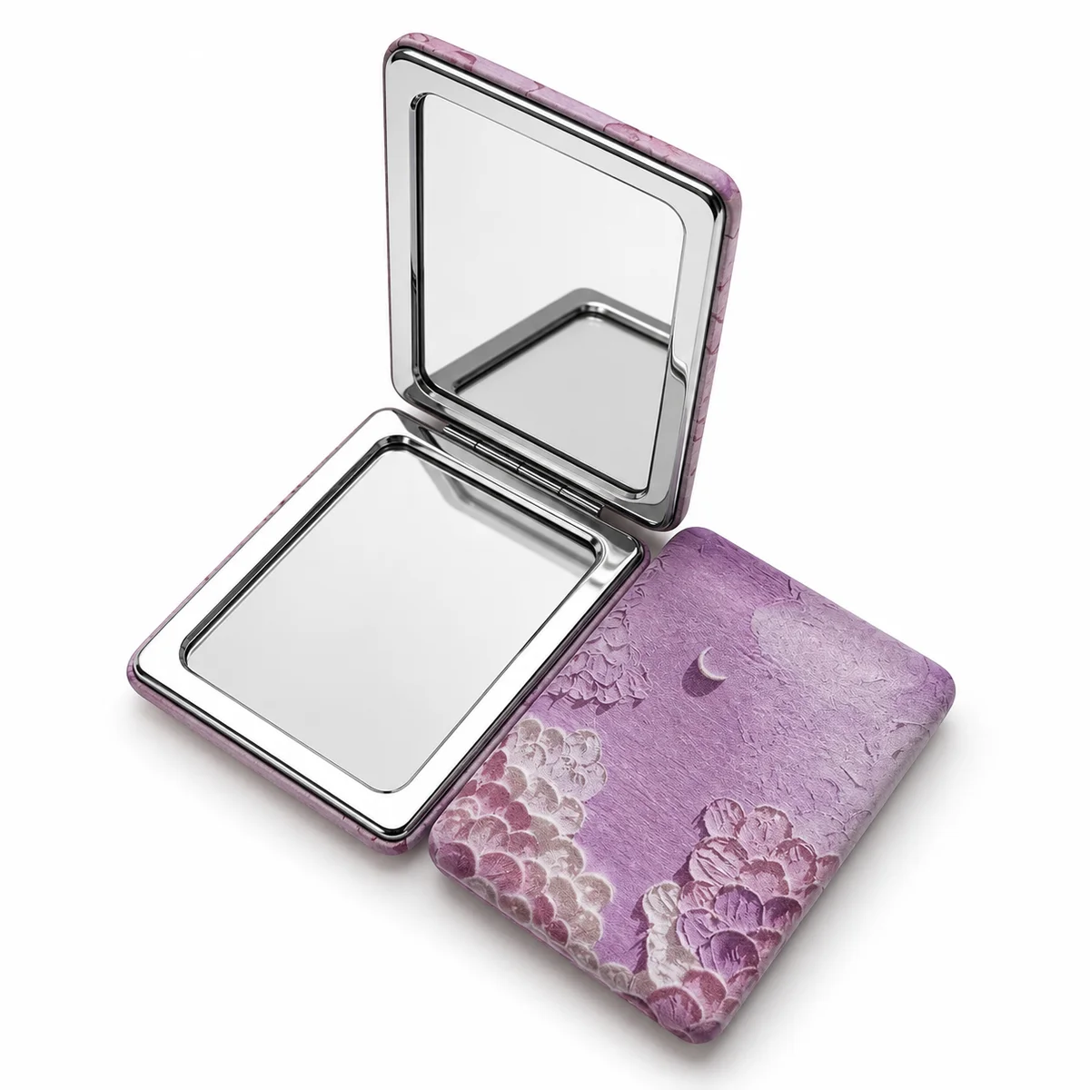 Espejo de cartera doble cara Lila 1X/3X