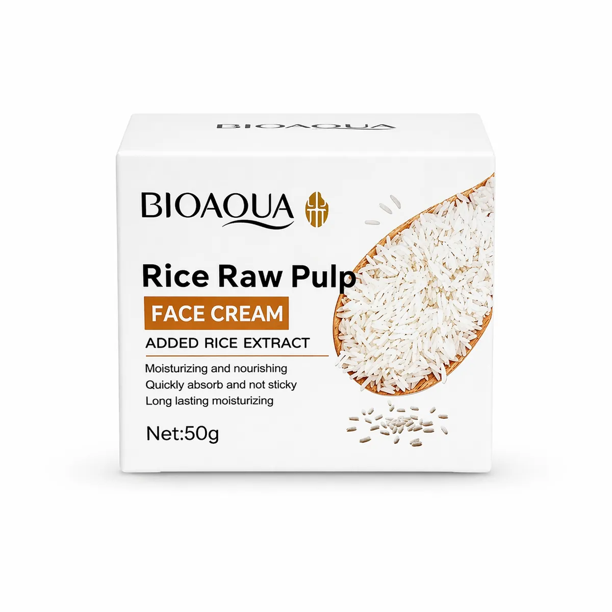 Crema facial de arroz Bioaqua 50g